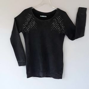 Maurices long charcoal bling sweatshirt